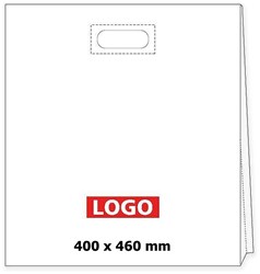 Obrázky: Taška LDPE páskové ucho 40*46cm s potlačou 1/0