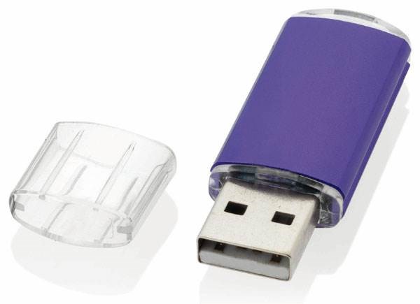 Obrázky: Plastový USB flash disk 4GB, fialový