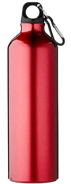 Obrázky: Červená hliníková fľaša 770 ml s karabínou, Obrázok 5
