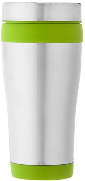 Obrázky: Zeleno-striebor. dvojplášťový termohrnček 470 ml, Obrázok 4