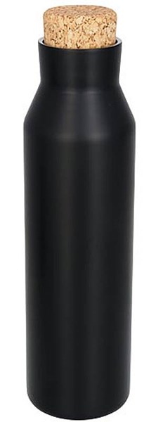 Obrázky: Čierna fľaša s korkovým uzáverom, 590 ml, Obrázok 3