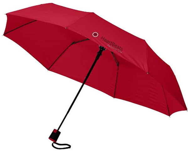 Obrázky: Červený automatický dáždnik z PE hodvábu, Obrázok 5