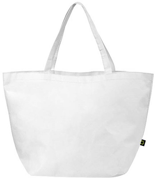 Obrázky: Biela netkaná nákupná taška, Obrázok 2
