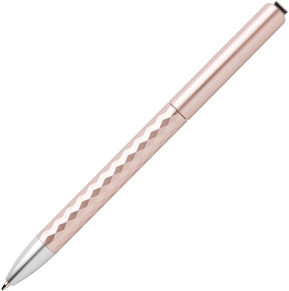 Obrázky: Plastové pero s kovovým klipom, ružové, Obrázok 4