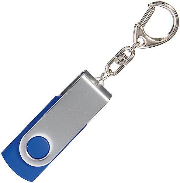 Obrázky: USB kľúč ako prívesok, 8 GB, modrá, Obrázok 2