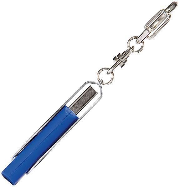 Obrázky: USB kľúč Twister na prívesku,16GB,strieborná-modrá, Obrázok 4