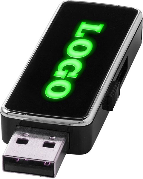 Obrázky: USB flash disk s podsvieteným zeleným logom 32G