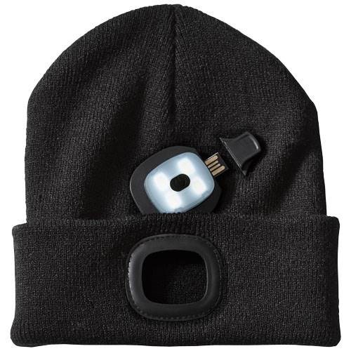 Obrázky: Čierná pletená čiapka Mighty ELEVATE, LED čelovka, Obrázok 2