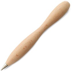 Obrázky: Guličkové pero zaoblených tvarov z prírod. dreva