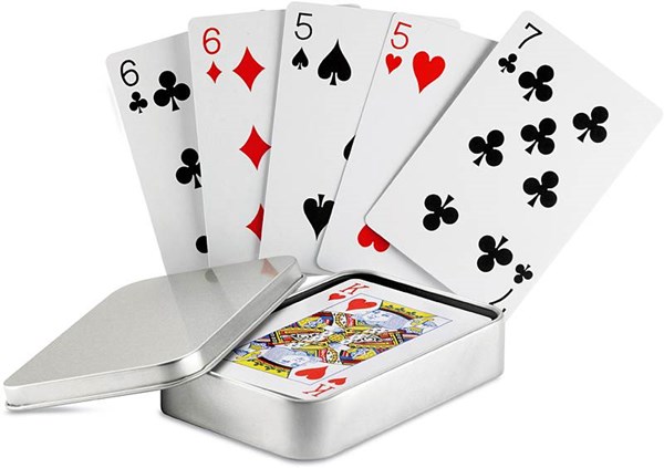 Obrázky: Hracie karty v kovovom boxe, strieborná , Obrázok 8