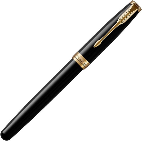 Obrázky: PARKER Sonnet Black GT, plniace pero, hrot M, Obrázok 2