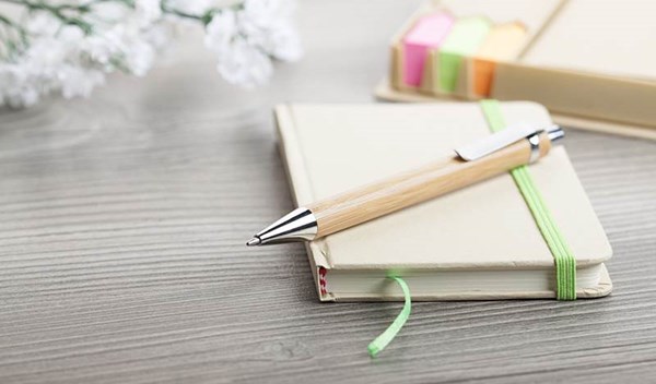 Obrázky: Bambusové guličkové pero s kovovým klipom, Obrázok 2