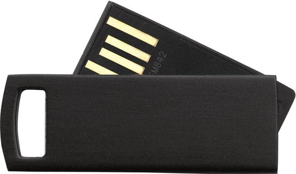 Obrázky: USB kľúč 1 GB,  čierna, Obrázok 2