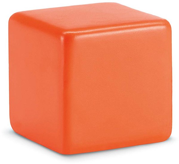 Obrázky: Oranžová antistresová kocka