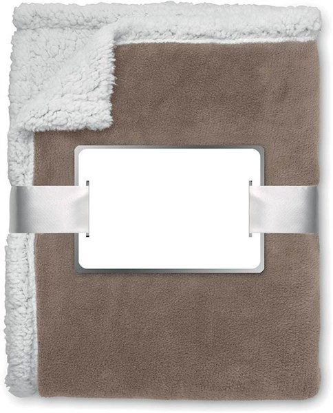 Obrázky: Béžová flísová deka s podšitím a komplimentkou, Obrázok 6