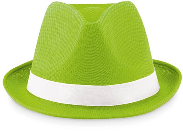 Obrázky: Zelený polyesterový klobúk s bielou stuhou, Obrázok 2