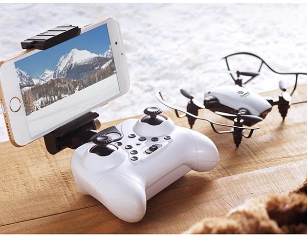 Obrázky: Bielo-čierny skladací Wi-Fi dron, Obrázok 4