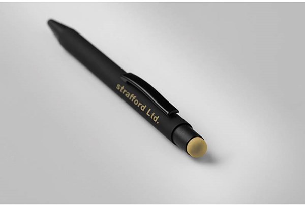 Obrázky: Čierne hliníkové pero so zlatým stylusom, Obrázok 5
