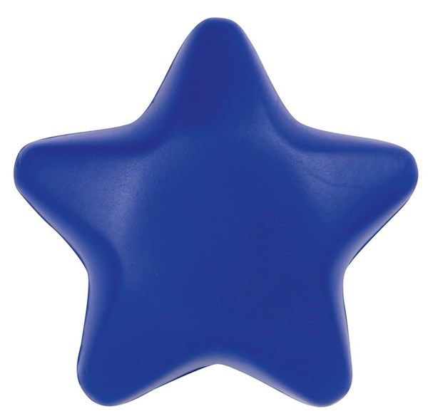 Obrázky: Modrá antistresová hviezda z mäkkého polyuretánu