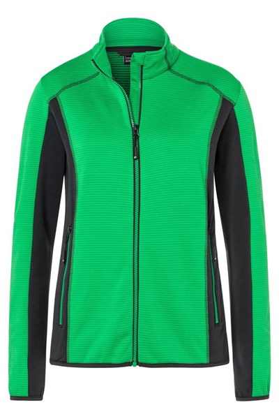 Obrázky: Dám.STRETCH FLEECE JACKET 200 zeleno-antracit. XS, Obrázok 2