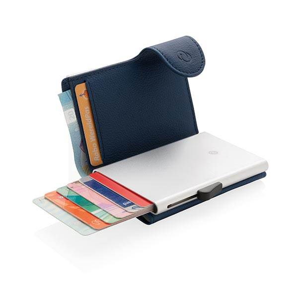 Obrázky: Modré RFID puzdro C-Secure na karty a bankovky, Obrázok 4