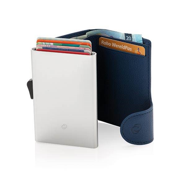 Obrázky: Modré RFID puzdro C-Secure na karty a bankovky, Obrázok 5