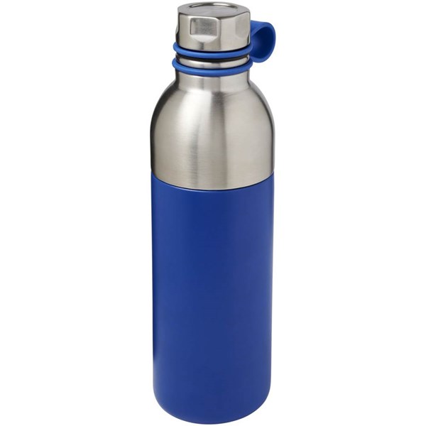 Obrázky: Modrá medená fľaša s vákuovou izoláciou, 590 ml, Obrázok 2