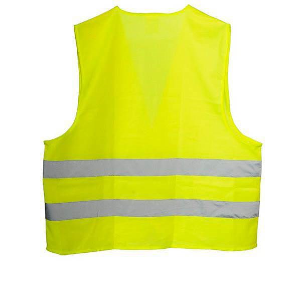 Obrázky: Žltá reflexná vesta z polyesteru, veľ. L, Obrázok 2