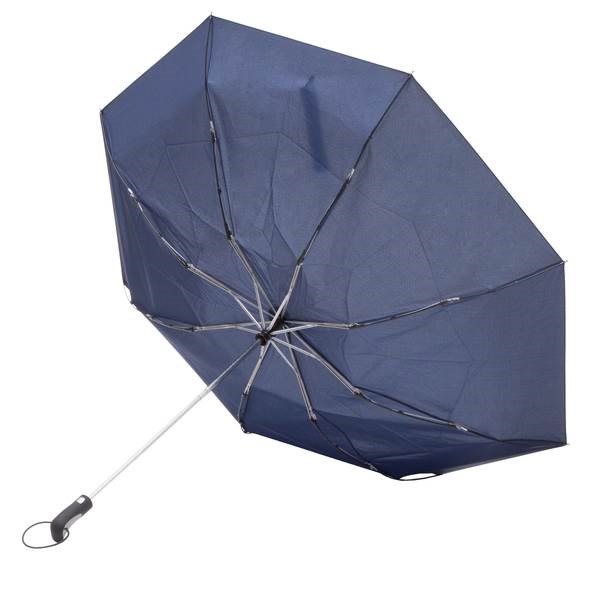 Obrázky: Modrý skladací dáždnik odolný voči vetru, Obrázok 2