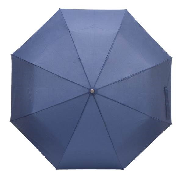 Obrázky: Modrý skladací dáždnik odolný voči vetru, Obrázok 5