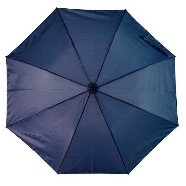 Obrázky: Modrý skladací dáždnik, manuálne otváranie, Obrázok 4