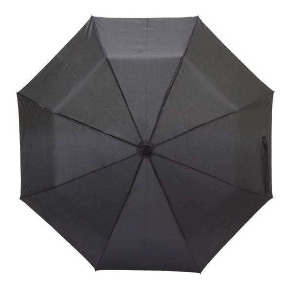 Obrázky: Čierny manuál. voči vetru odolný skladací dáždnik, Obrázok 4