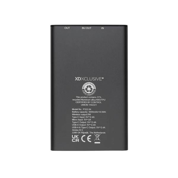 Obrázky: Powerbanka Terra 5 000mAh,5W Qi z RCS rec.AL a ABS, Obrázok 7