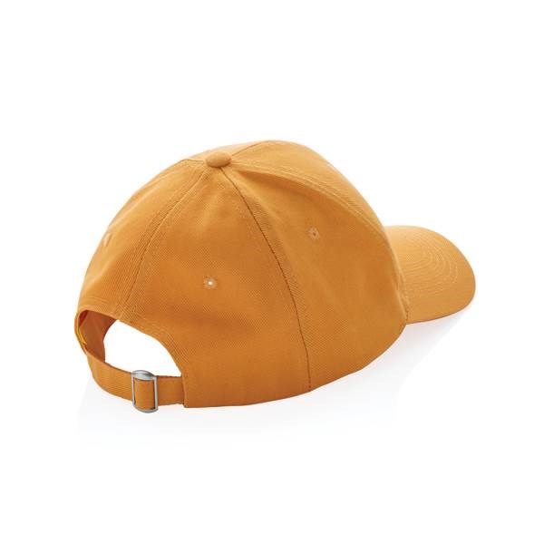 Obrázky: Oranžová 5 dielna čiapka, recyklovaná bavlna 280g, Obrázok 5