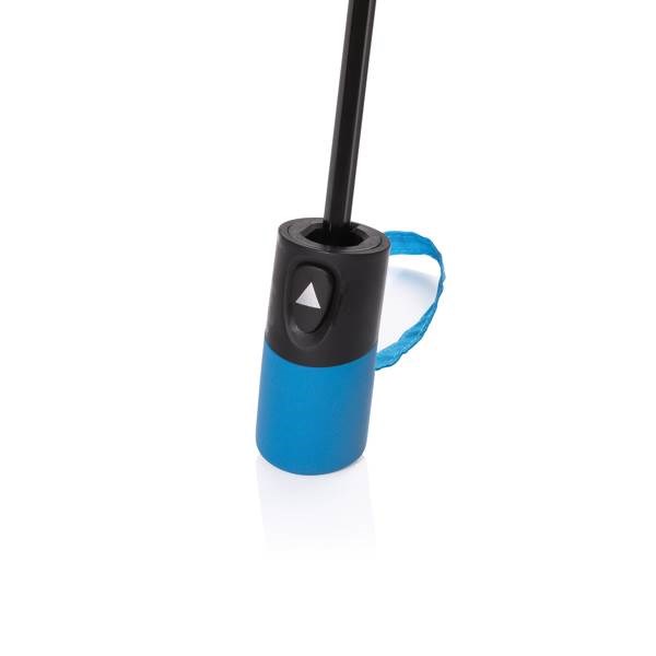 Obrázky: Skladací mini dáždnik,190T RPET AWARE™, modrý, Obrázok 4