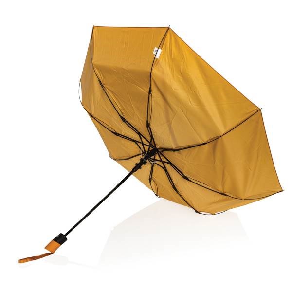 Obrázky: Skladací mini dáždnik,190T RPET AWARE™,oranžový, Obrázok 3