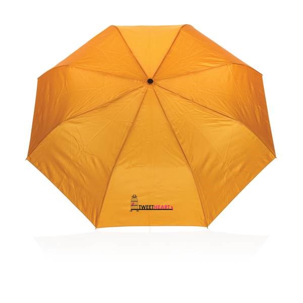 Obrázky: Skladací mini dáždnik,190T RPET AWARE™,oranžový, Obrázok 8