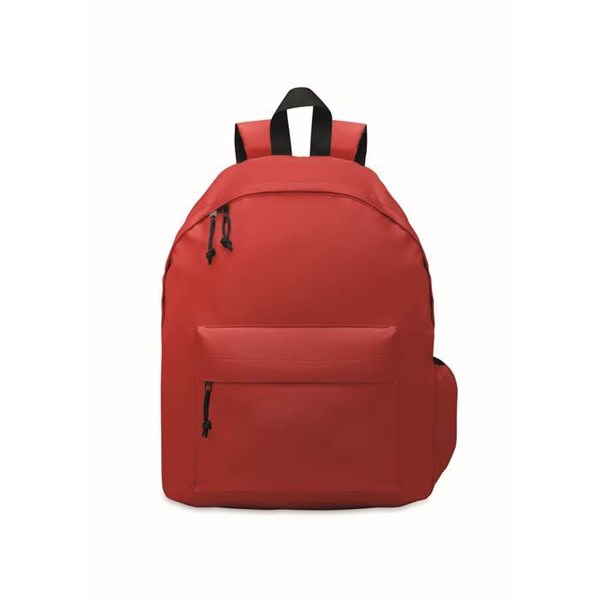 Obrázky: Červený ruksak z RPET s prednýn vreckom, Obrázok 2