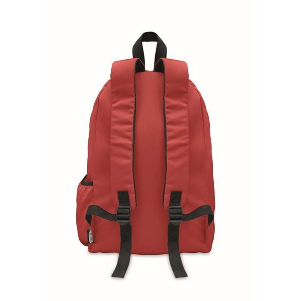 Obrázky: Červený ruksak z RPET s prednýn vreckom, Obrázok 3