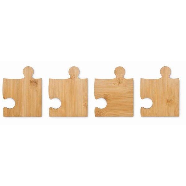 Obrázky: Sada 4 bambusových puzzle podtácok, Obrázok 8