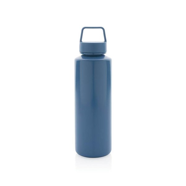 Obrázky: Fľaša na vodu s madlom z RPP 500 ml modrá, Obrázok 2