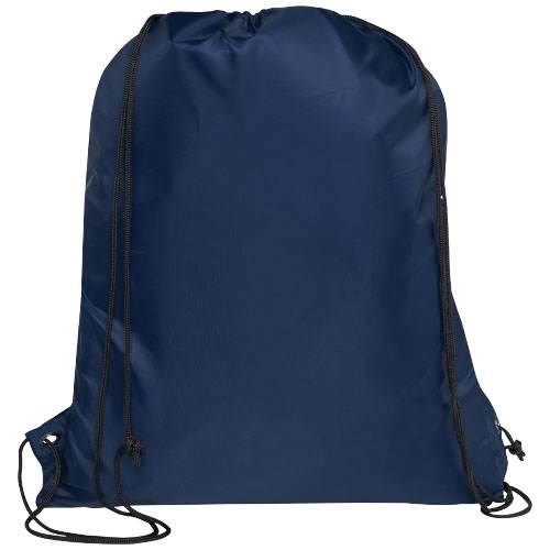Obrázky: Recyklovaný tm.modrý skladací ruksak,predné vrecko, Obrázok 2