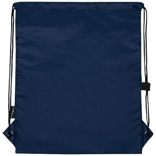Obrázky: Recyklovaný tm.modrý skladací ruksak,predné vrecko, Obrázok 3