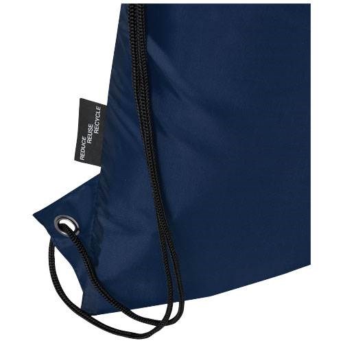 Obrázky: Recyklovaný tm.modrý skladací ruksak,predné vrecko, Obrázok 5