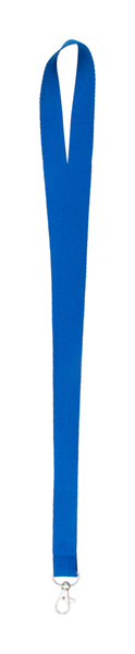 Obrázky: Šnúrka na krk s karabínou, modrá, Obrázok 3