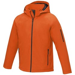 Obrázky: Pán.oranžová zateplená softshell. bunda Notus XXXL