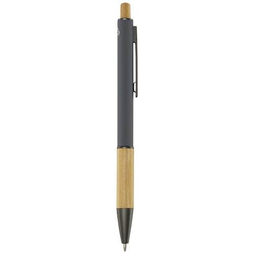 Obrázky: Šedé guličkové pero - recykl. hliník/bambus, MN, Obrázok 7