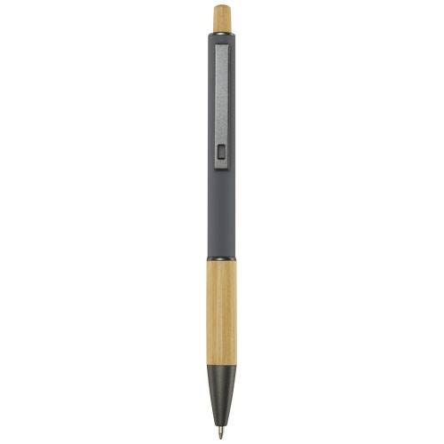 Obrázky: Šedé guličkové pero - recykl. hliník/bambus, ČN