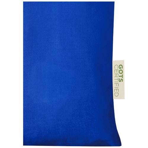 Obrázky: Str. modrá 100g Nákupná taška z bavlny,certif.GOTS, Obrázok 3