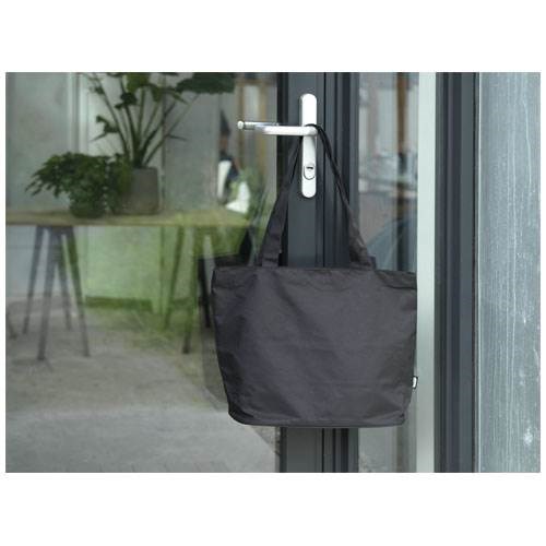 Obrázky: Čierna vodoodpud. rec. nákupná taška so zipsom, Obrázok 5